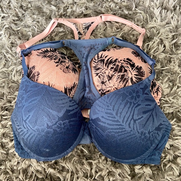 PINK Victoria Secret Push-Up Bras - size 34D - Picture 2 of 4